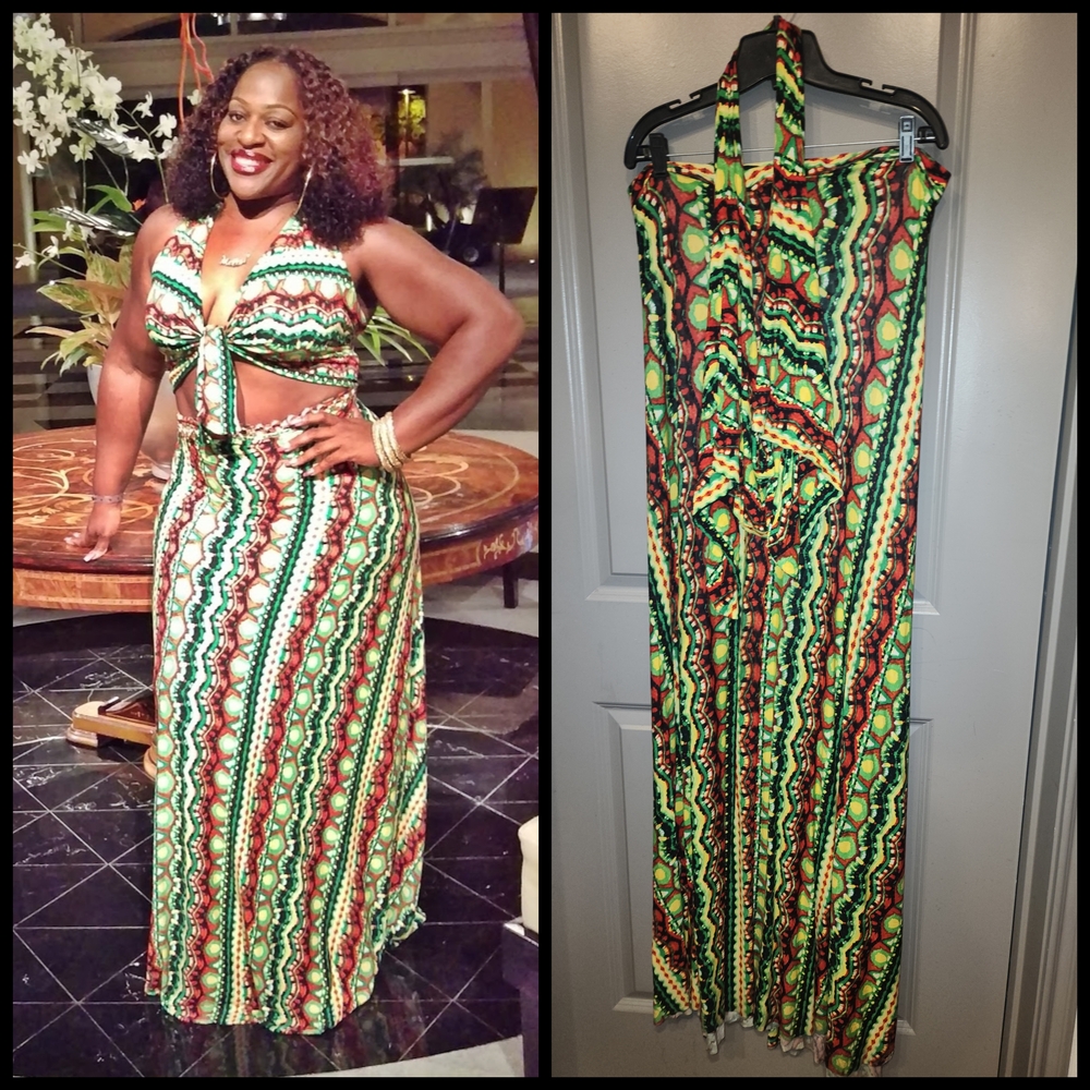 Colorful Patterned Maxi Skirt